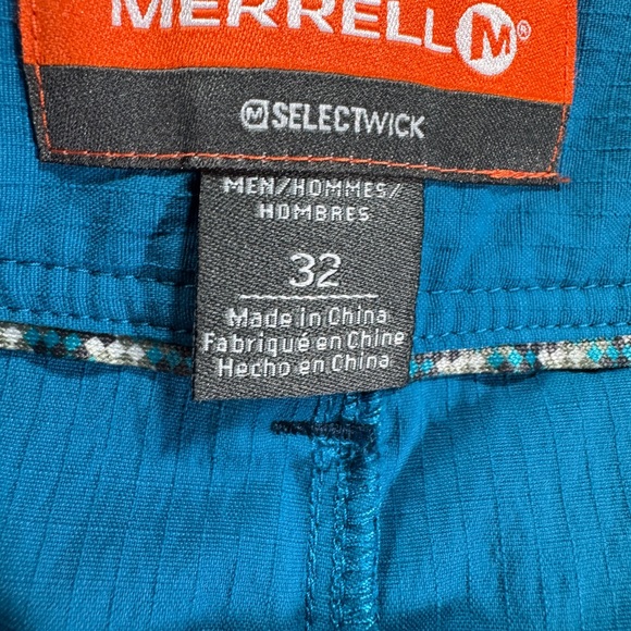 Merrell Men’s Select Wick Outdoor Hiking Pants Size 32 Blue Ripstop - Picture 4 of 7